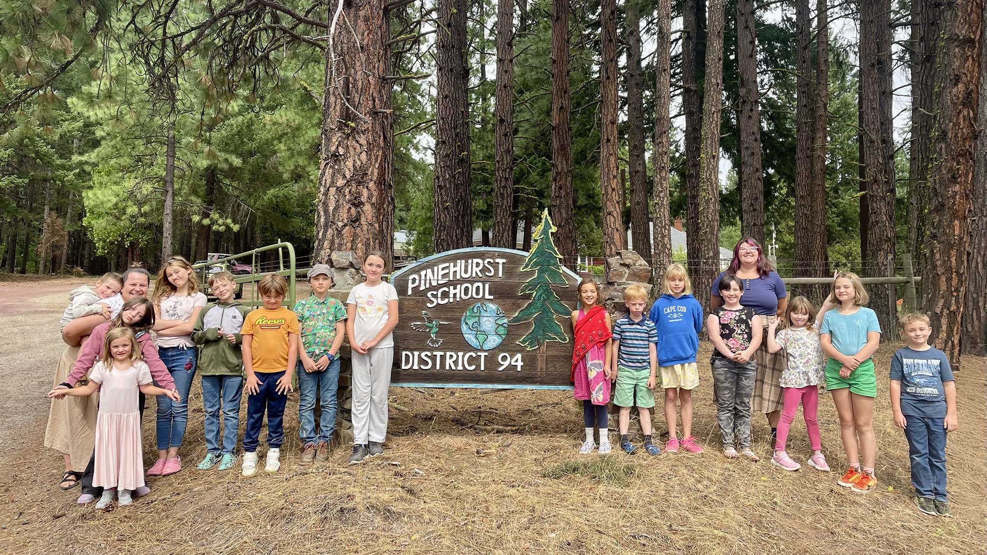 2025 - Pinehurst School - kids out front 16x9 02